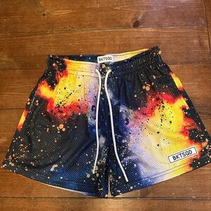 BKTSD Colorful Galaxy Print Shorts